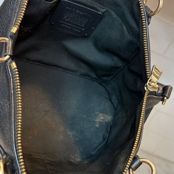 Coach Kelsey Small Pebbled Leather Satchel Shoulder Bag - Picture 13 of 16